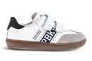 Pablosky Kids White Leather Velcro Boys Sneakers - 205701