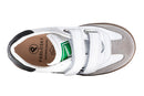 Pablosky Kids White Leather Velcro Boys Sneakers - 205701