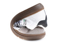 Pablosky Kids White Leather Velcro Boys Sneakers - 205701