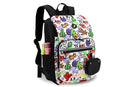 J World Junior Backpack With Lunch Box BP2509L, Street Art