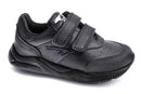 Pablosky Kids Unisex Black Sneaker Shoe with Double Velcro Closure - 204110