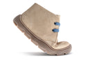 Pablosky Kids Taupe Suede Leather Boys Boots with Laces - 519038