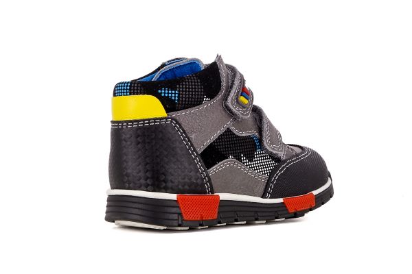 Pablosky Kids Grey Leather Boys Boot - 004351