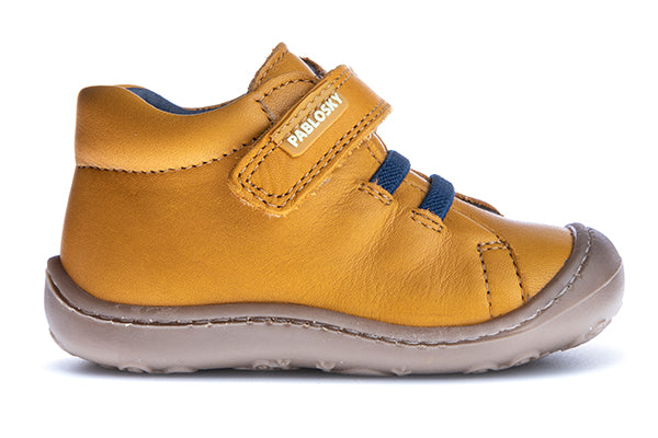 Pablosky Kids Mustard Leather StepEasy Boot - 017980