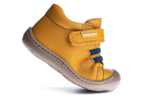 Pablosky Kids Mustard Leather StepEasy Boot - 017980