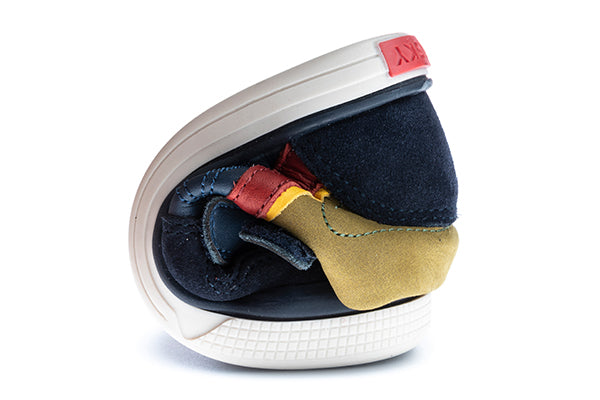 Pablosky Kids Navy Leather StepEasy Shoe - 035220