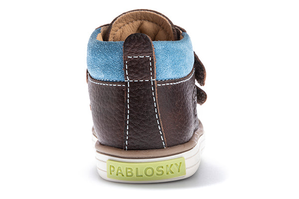 Pablosky Kids Brown Leather StepEasy Boot - 035490