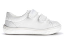 Pablosky Kids White Leather Velcro Sneaker - 035905