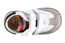 Pablosky Kids White Leather Velco Boys Sneakers - 047105