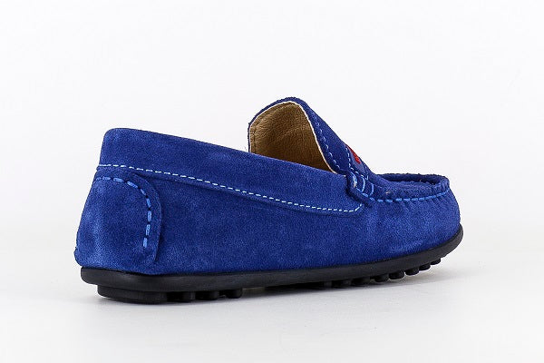 Pablosky Kids Lite Navy Suede Boys Loafers Shoe - 125917