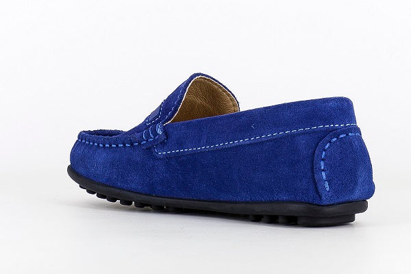 Pablosky Kids Lite Navy Suede Boys Loafers Shoe - 125917