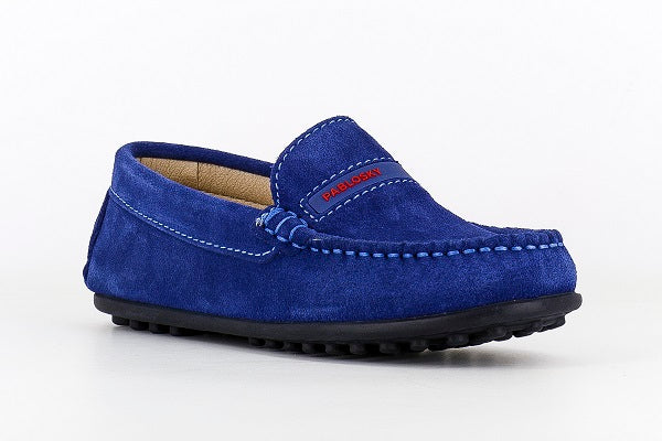 Pablosky Kids Lite Navy Suede Boys Loafers Shoe - 125917