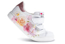 Pablosky Kids White Leather Flower Sneakers - 201808