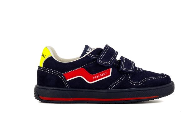 Pablosky Kids Navy Suede Boys Sneaker - 288526