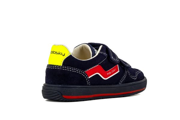 Pablosky Kids Navy Suede Boys Sneaker - 288526