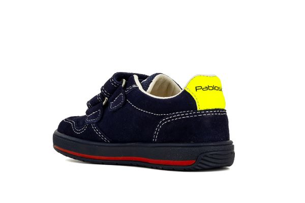 Pablosky Kids Navy Suede Boys Sneaker - 288526