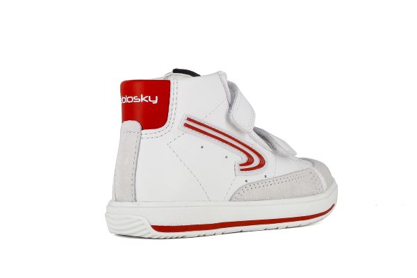 Pablosky Kids White Boys Ankle Sneaker - 289106