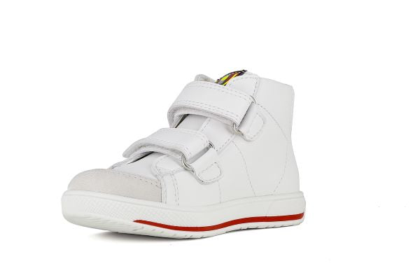 Pablosky Kids White Boys Ankle Sneaker - 289106