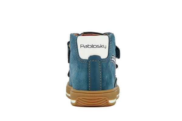 Pablosky Kids Blue Suede Boys Sneaker - 289202