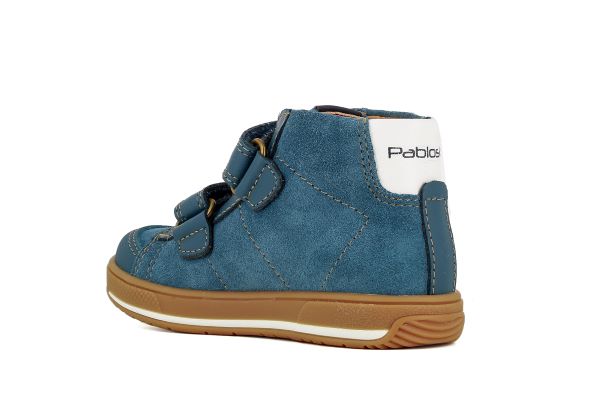 Pablosky Kids Blue Suede Boys Sneaker - 289202