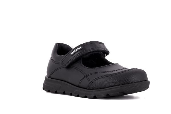 Pablosky Kids Black Leather Mary Jane Shoe - 334210