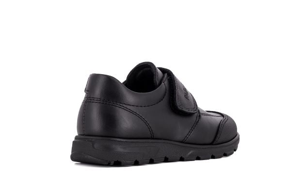 Pablosky Kids Black Leather Velcro Boys School Shoe - 334510