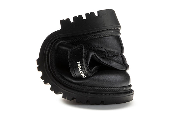 Pablosky Kids Black Leather Mary Jane Shoe - 352012