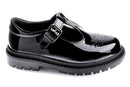 Pablosky Kids Black Patent Leather T-Strap Girls Shoe - 356119