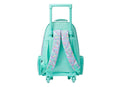 Smiggle Unicorn Trolley Backpack with Light-up Wheels - Mint Green