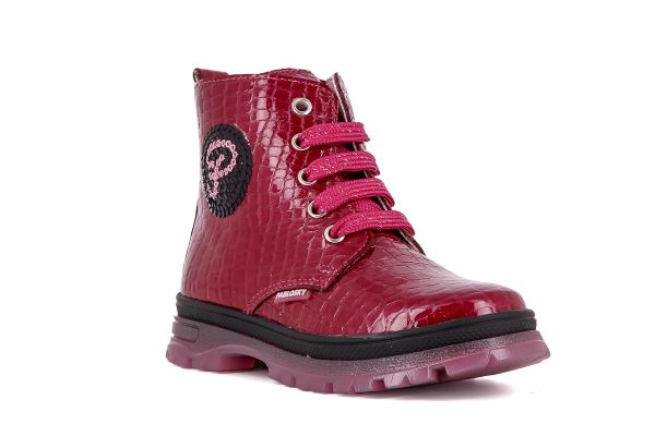 Pablosky Kids Misir Magenta Leather Girls Boot - 404177