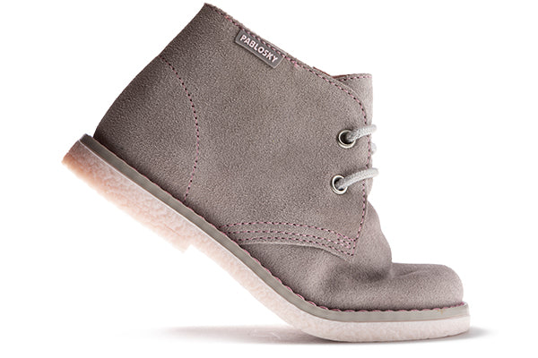 Pablosky kids Stone Suede Leather Boot - 424656