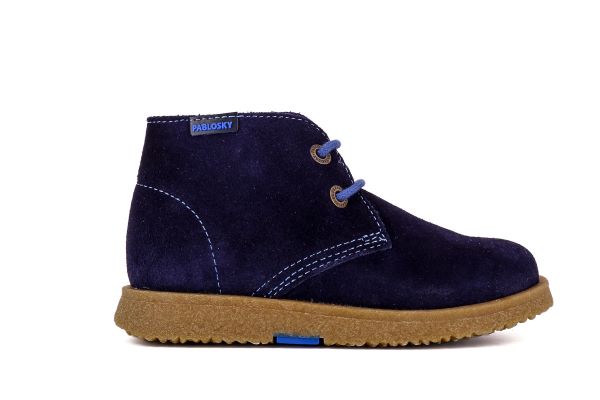 Pablosky Kids Navy Suede Boy Boot - 502126