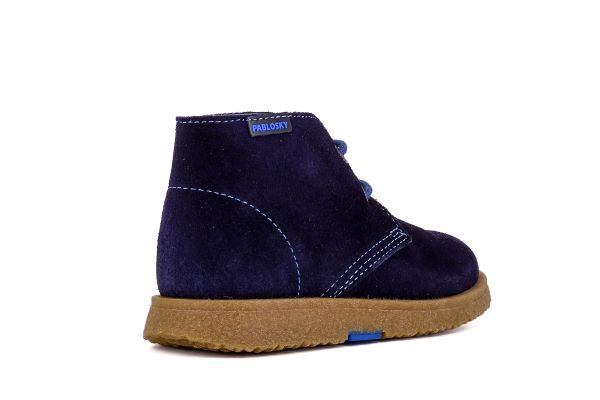 Pablosky Kids Navy Suede Boy Boot - 502126