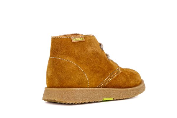 Pablosky Kids Brown Suede Boy Boot - 502186