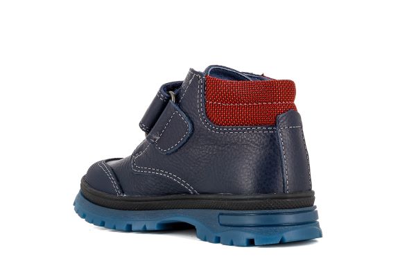 Pablosky Kids Navy Leather Boys Boot - 502923