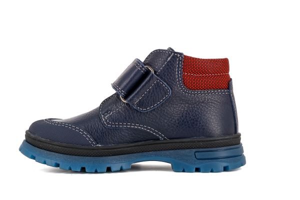 Pablosky Kids Navy Leather Boys Boot - 502923