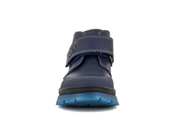 Pablosky Kids Navy Leather Boys Boot - 502923