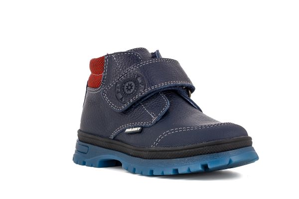 Pablosky Kids Navy Leather Boys Boot - 502923