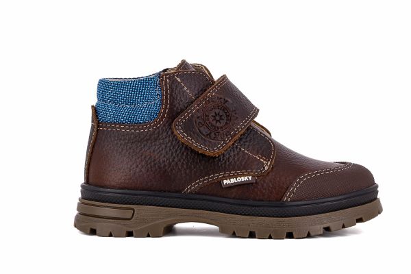 Pablosky Kids Brown Leather Boys Boot - 502993