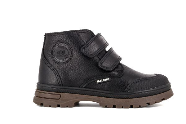 Pablosky Kids Black Leather Boys Boot - 503113