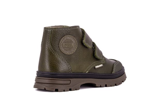 Pablosky Kids Olive Leather Boys Boot - 503183