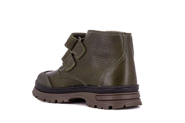 Pablosky Kids Olive Leather Boys Boot - 503183