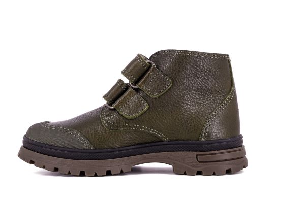 Pablosky Kids Olive Leather Boys Boot - 503183