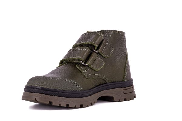 Pablosky Kids Olive Leather Boys Boot - 503183