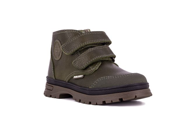 Pablosky Kids Olive Leather Boys Boot - 503183