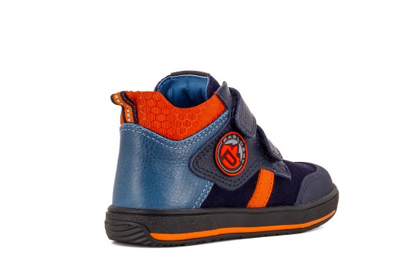 Pablosky Kids Leather Navy Ankle Boy Shoe - 503523