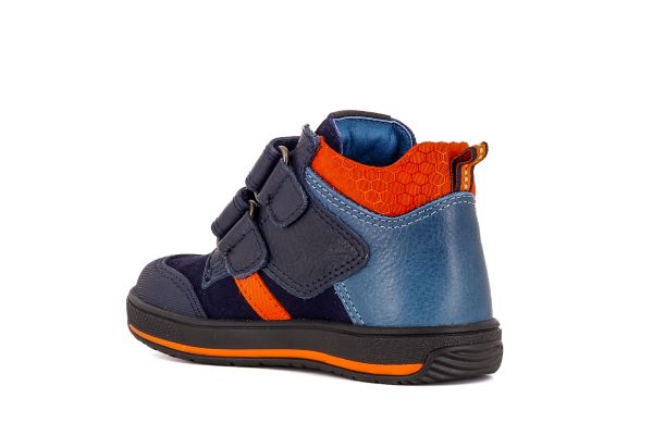 Pablosky Kids Leather Navy Ankle Boy Shoe - 503523