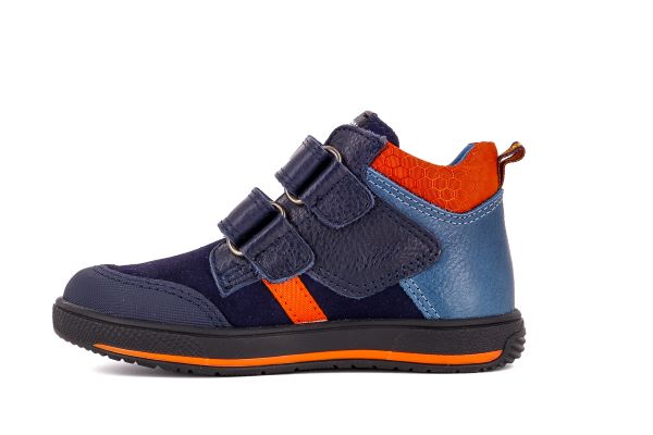 Pablosky Kids Leather Navy Ankle Boy Shoe - 503523