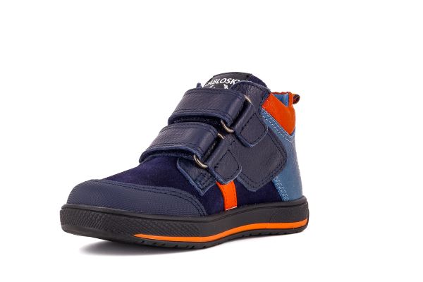 Pablosky Kids Leather Navy Ankle Boy Shoe - 503523