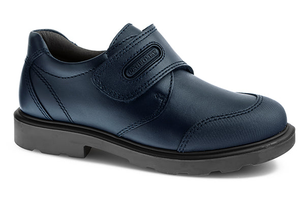 Pablosky Kids Navy Leather Boys Schools Shoe - 715420